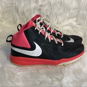 Nike Shoes Youth Size‎ 6Y Pink Black Basketball  High Top